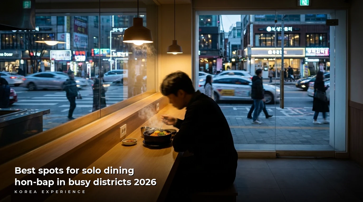 Best spots for solo dining hon-bap in busy districts 2026