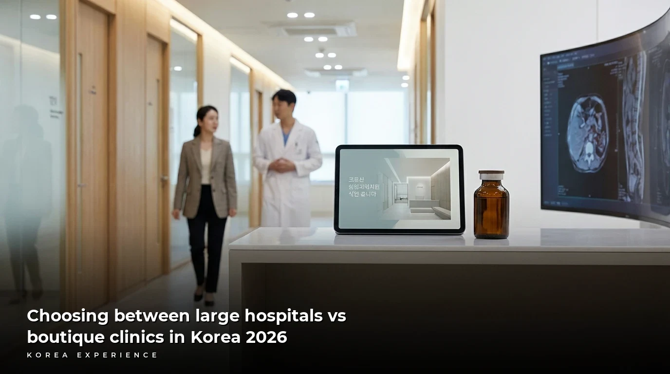 Choosing between large hospitals vs boutique clinics in Korea 2026