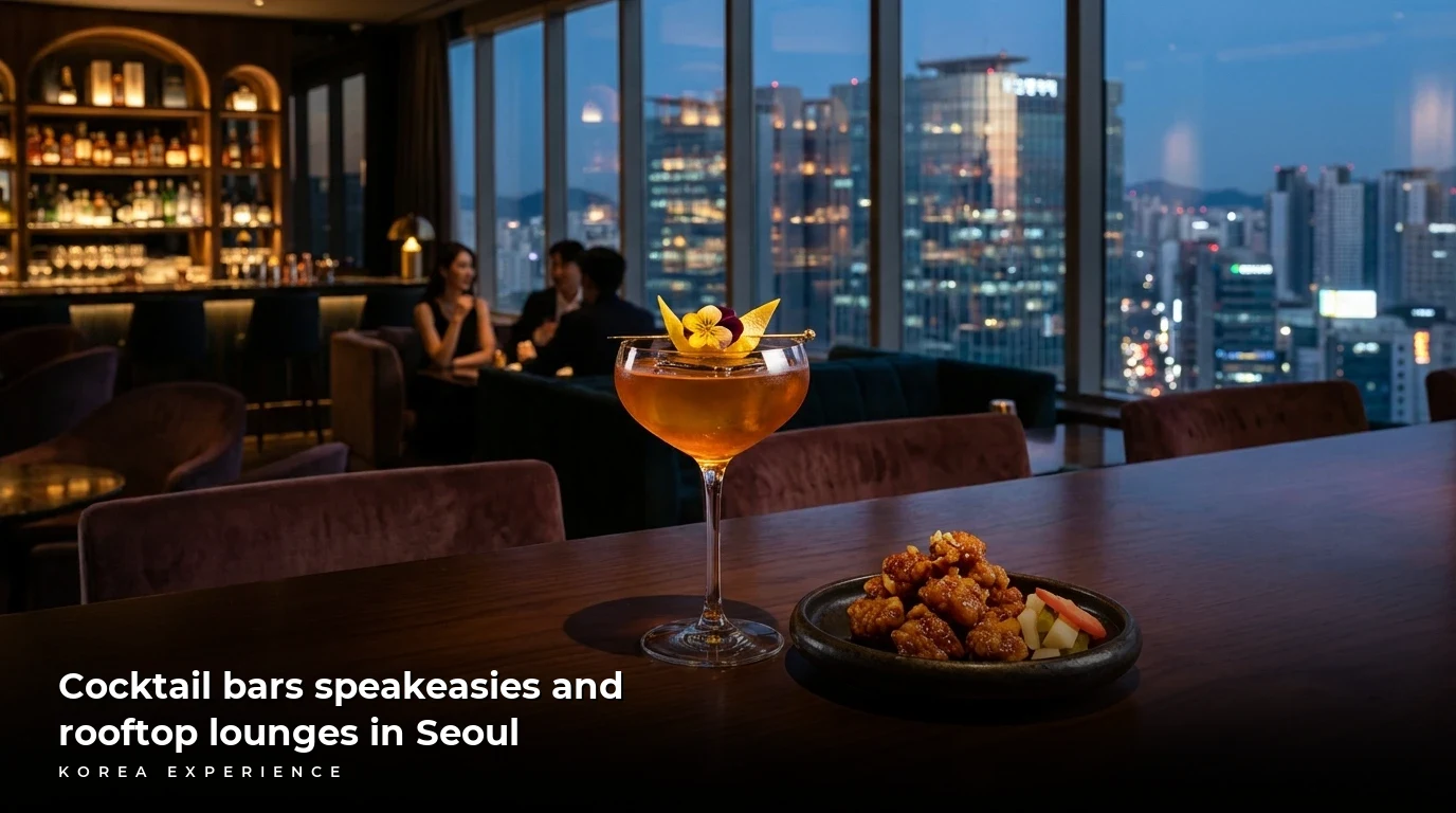 Cocktail bars speakeasies and rooftop lounges in Seoul