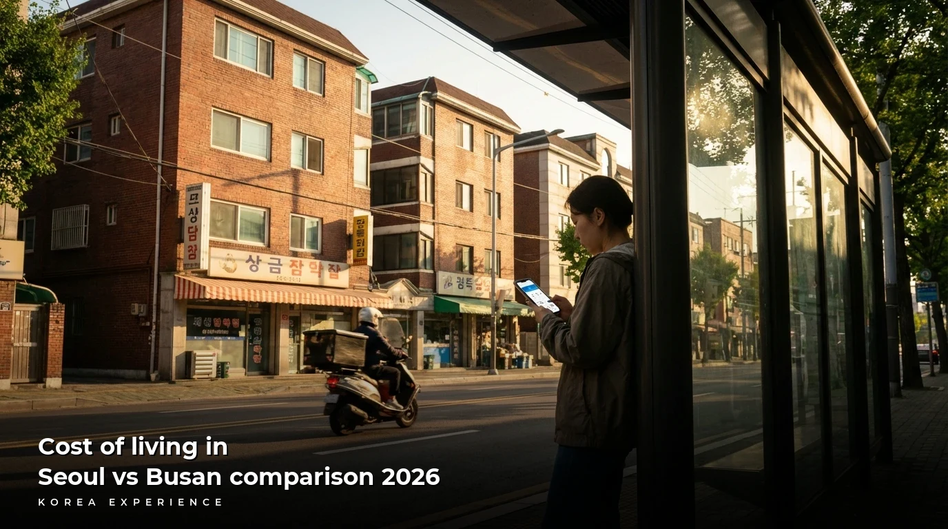 Cost of living in Seoul vs Busan comparison 2026