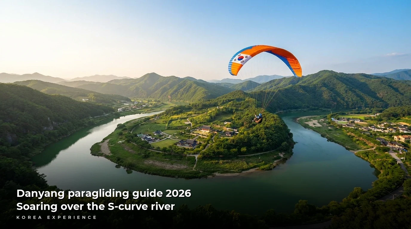 Danyang paragliding guide 2026: Soaring over the S-curve river