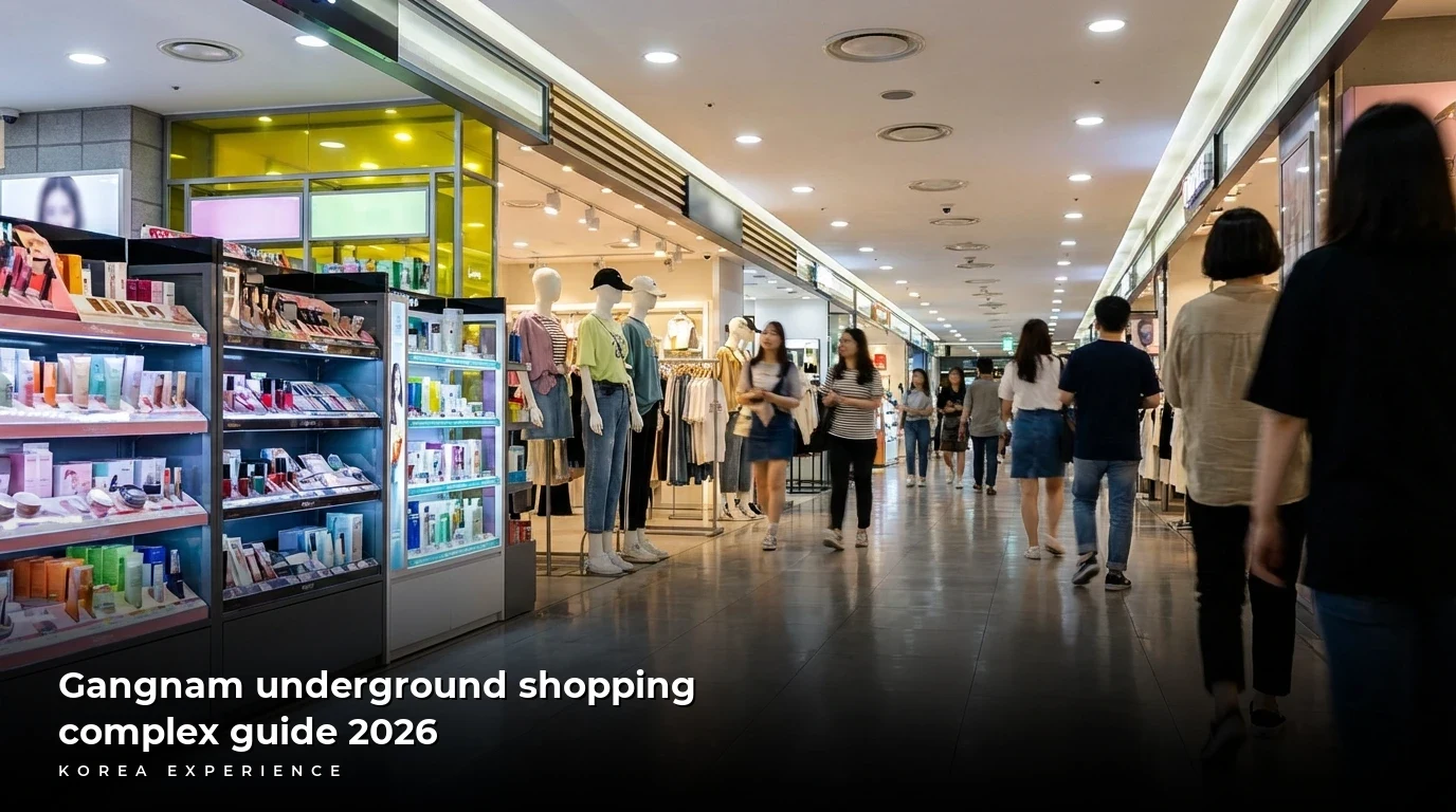 Gangnam underground shopping complex guide 2026