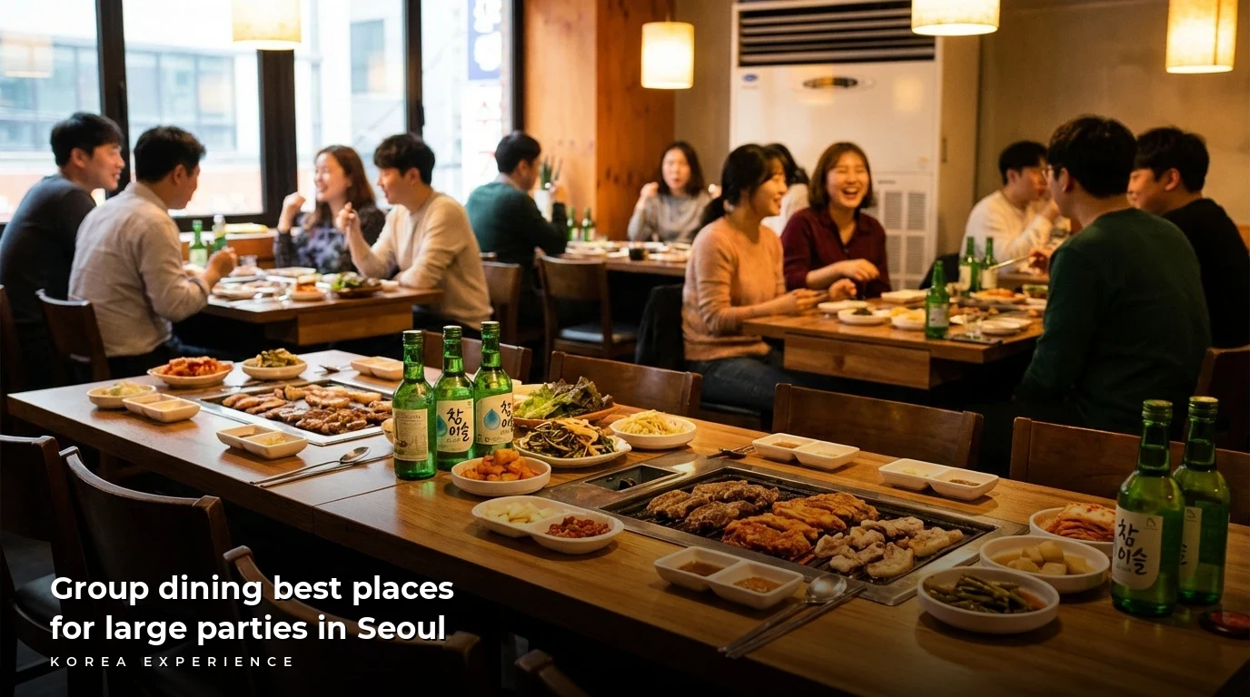 Group dining best places for large parties in Seoul