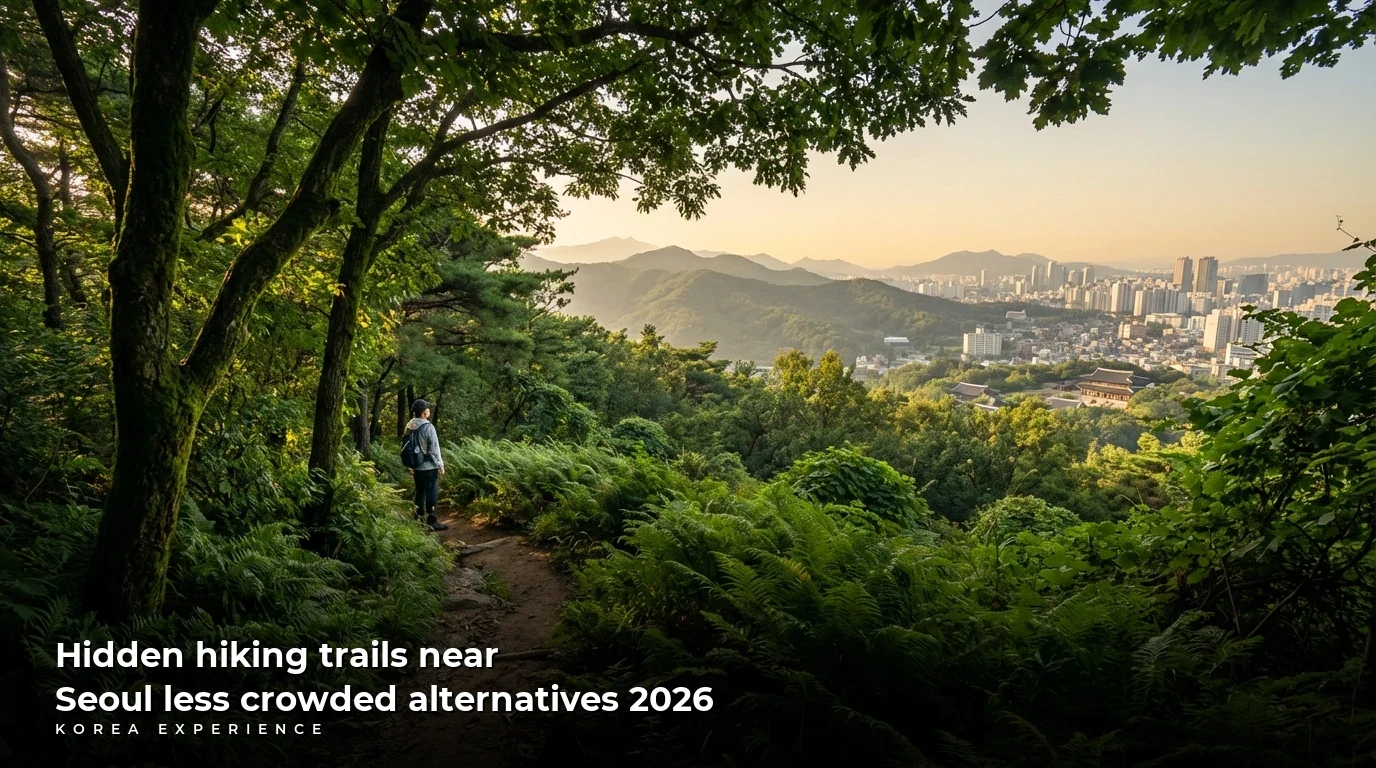 Hidden hiking trails near Seoul less crowded alternatives 2026