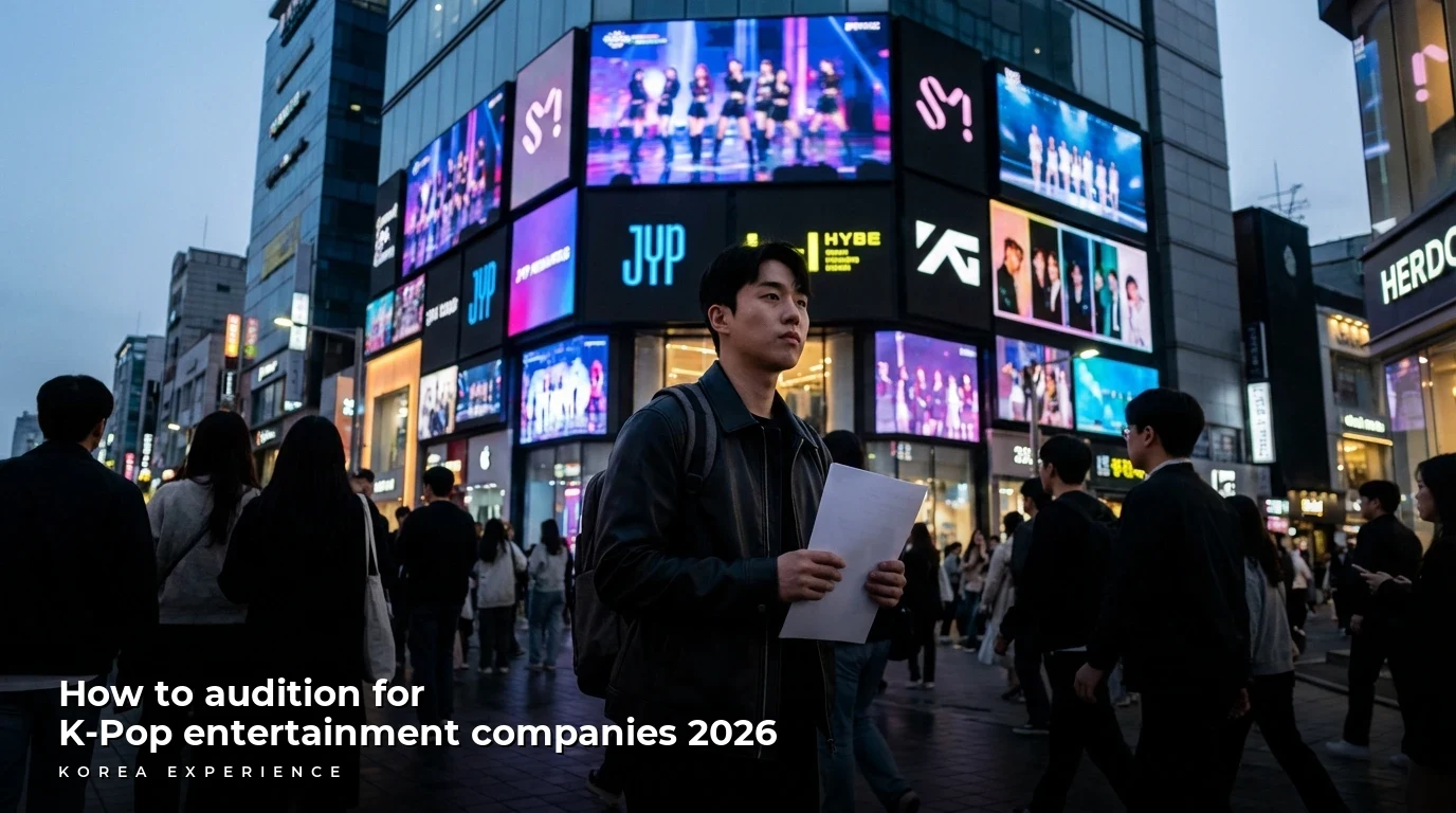 How to audition for K-Pop entertainment companies 2026