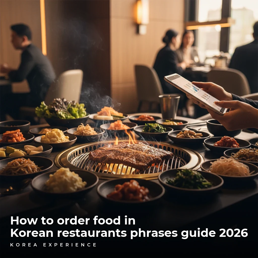 How to order food in Korean restaurants phrases guide 2026