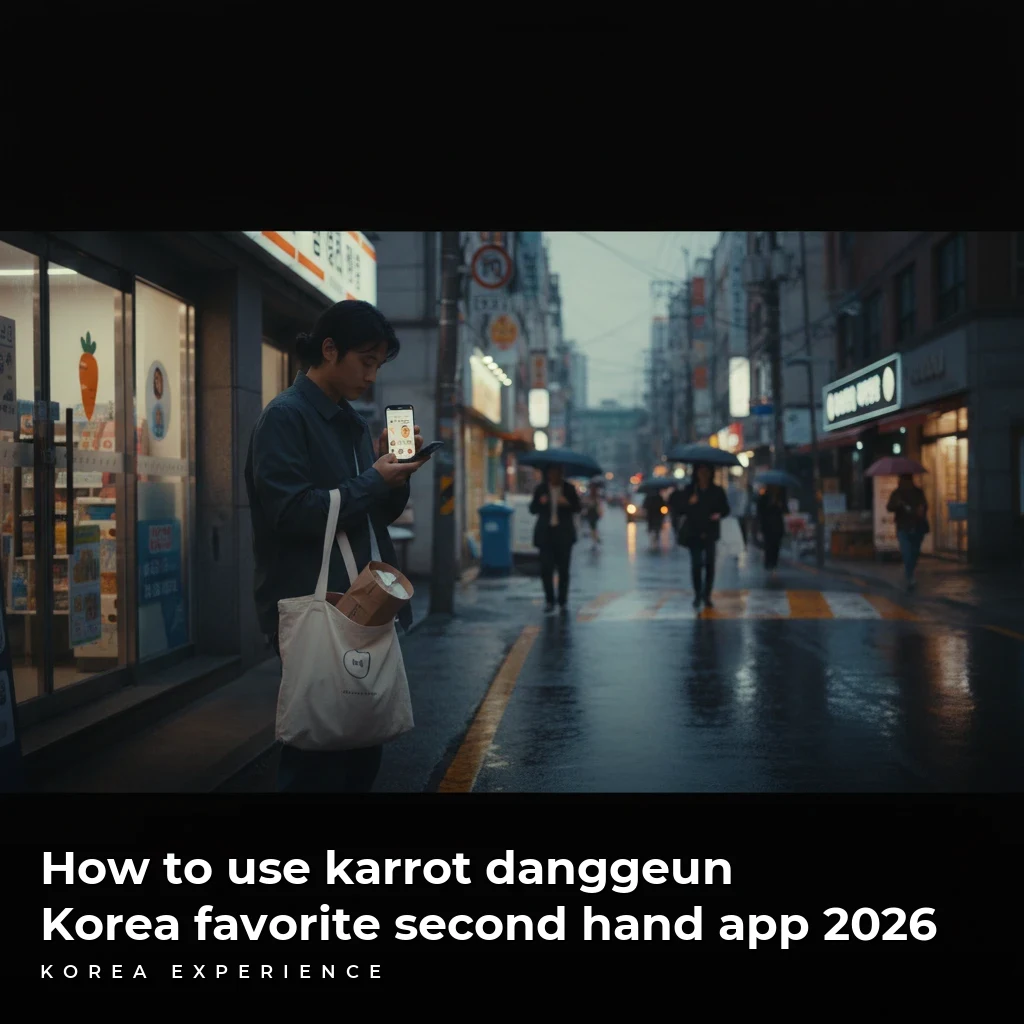 How to use karrot danggeun Korea favorite second hand app 2026