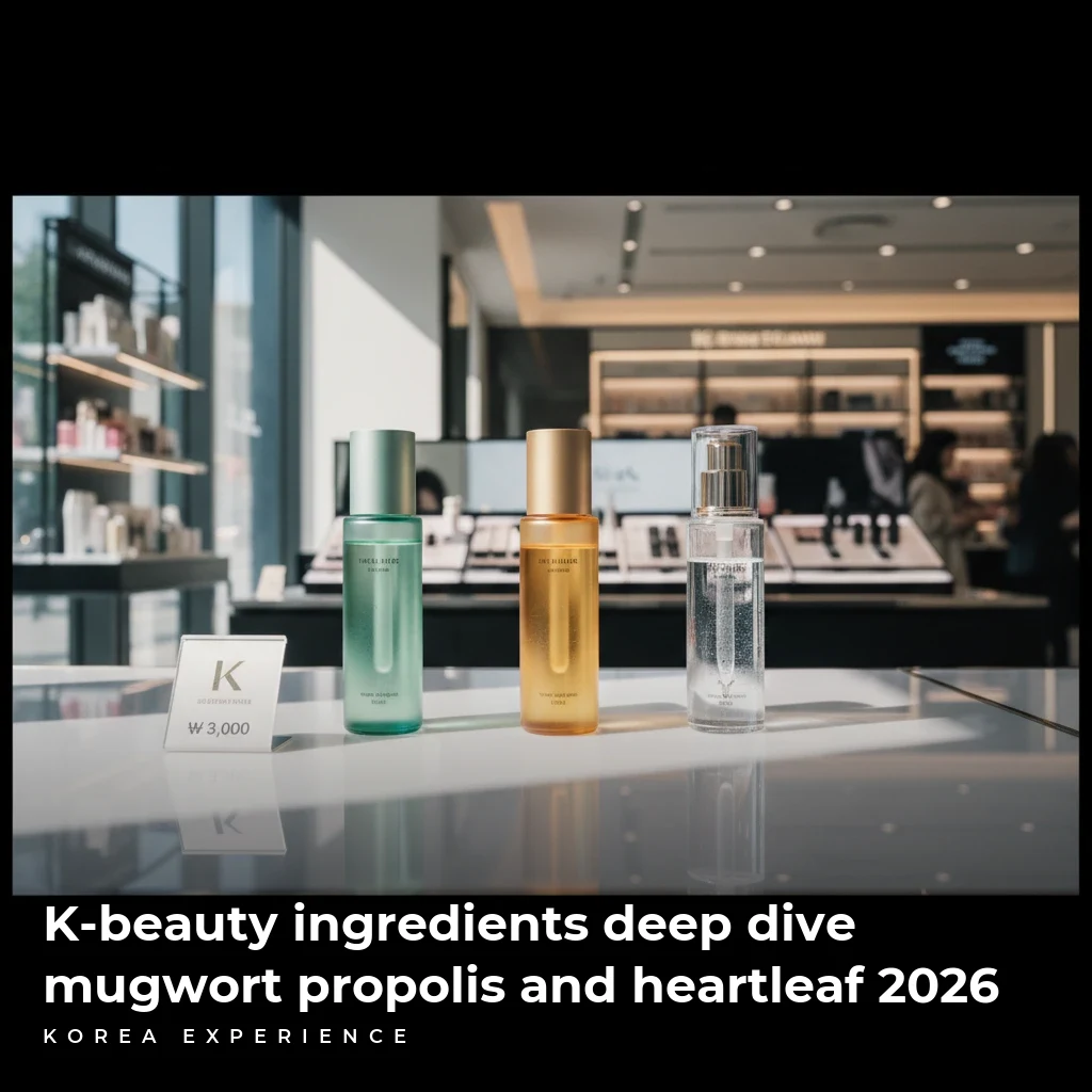 K-beauty ingredients deep dive: mugwort propolis and heartleaf 2026