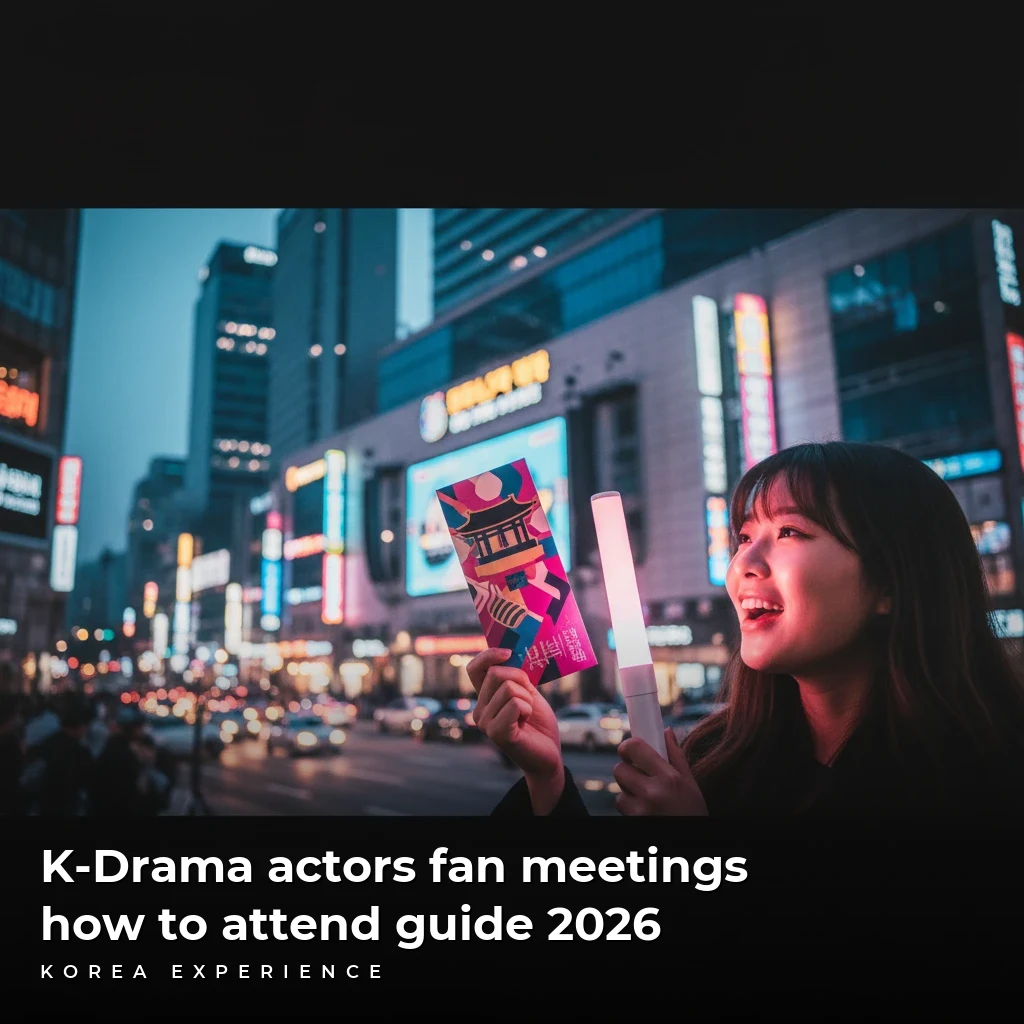 K-Drama actors fan meetings how to attend guide 2026