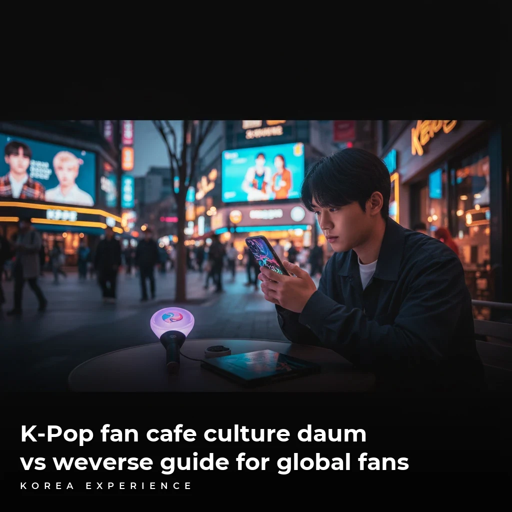 K-Pop fan cafe culture daum vs weverse guide for global fans