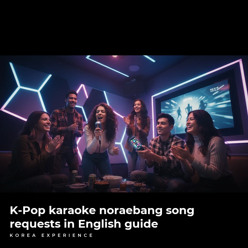 K-Pop karaoke noraebang song requests in English guide