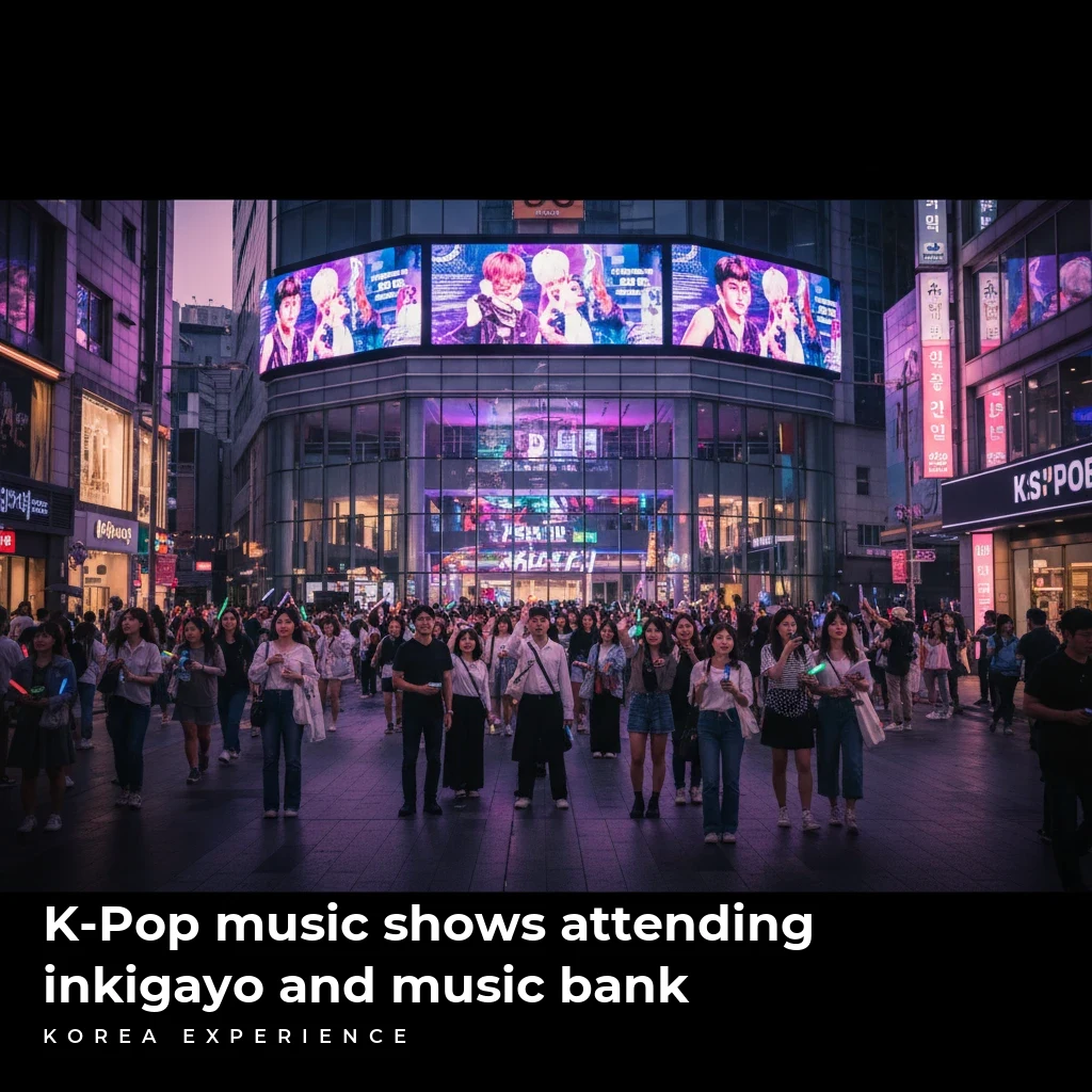 K-Pop music shows attending inkigayo and music bank