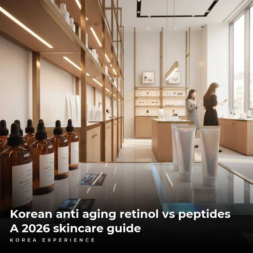 Korean anti aging retinol vs peptides: A 2026 skincare guide