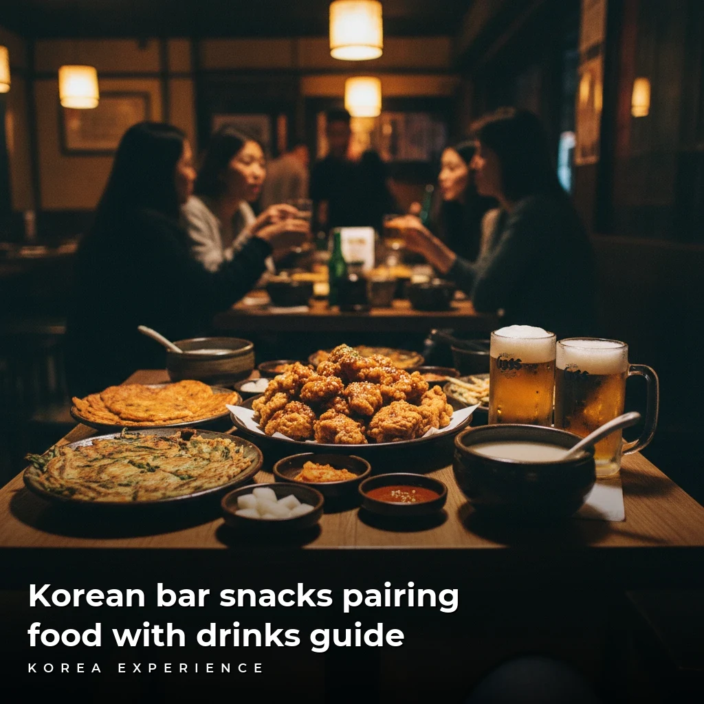Korean bar snacks pairing food with drinks guide