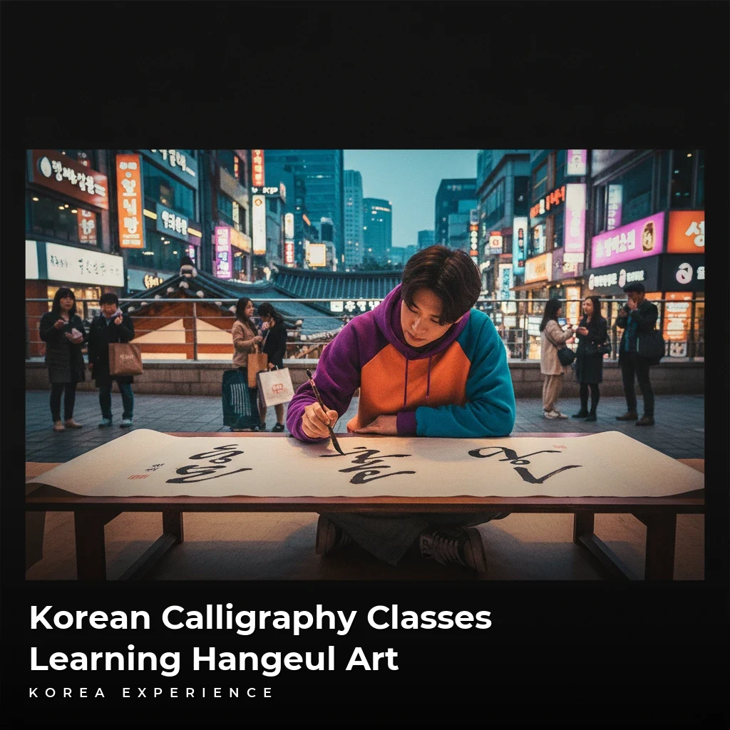 Korean Calligraphy Classes Learning Hangeul Art