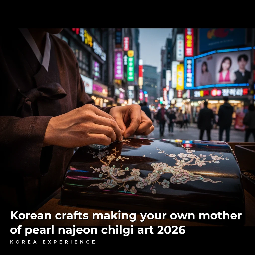 Korean crafts making your own mother of pearl najeon chilgi art 2026