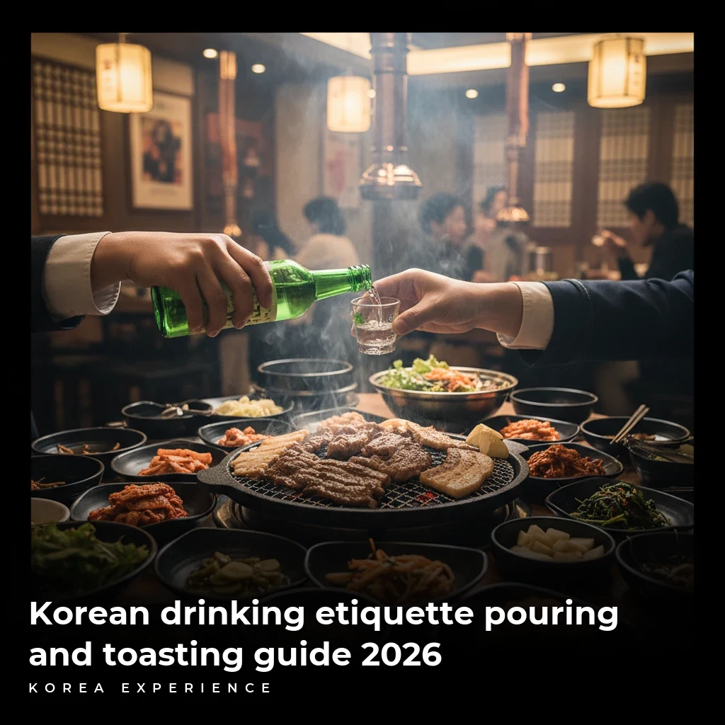 Korean drinking etiquette pouring and toasting guide 2026