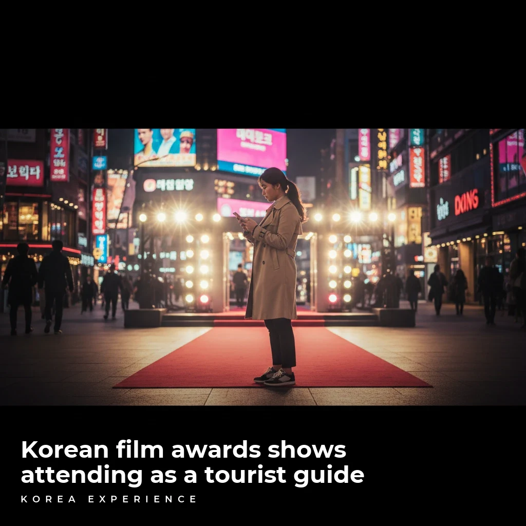 Korean film awards shows attending as a tourist guide