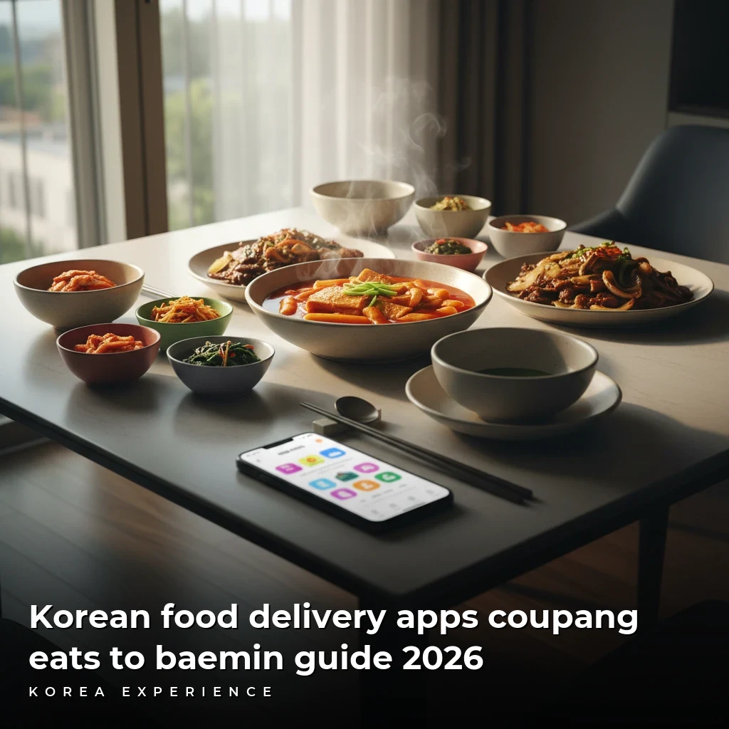 Korean food delivery apps coupang eats to baemin guide 2026