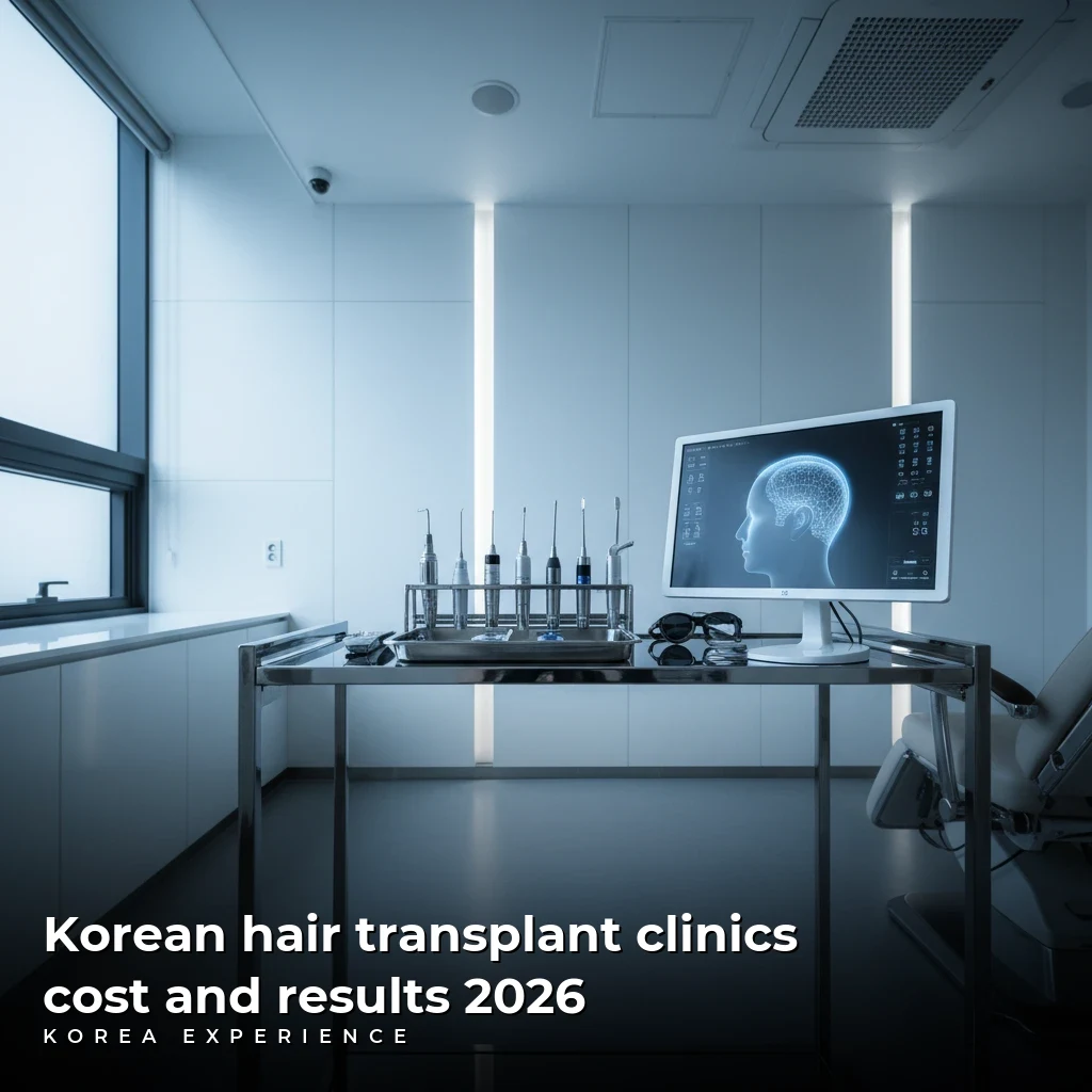 Korean hair transplant clinics cost and results 2026