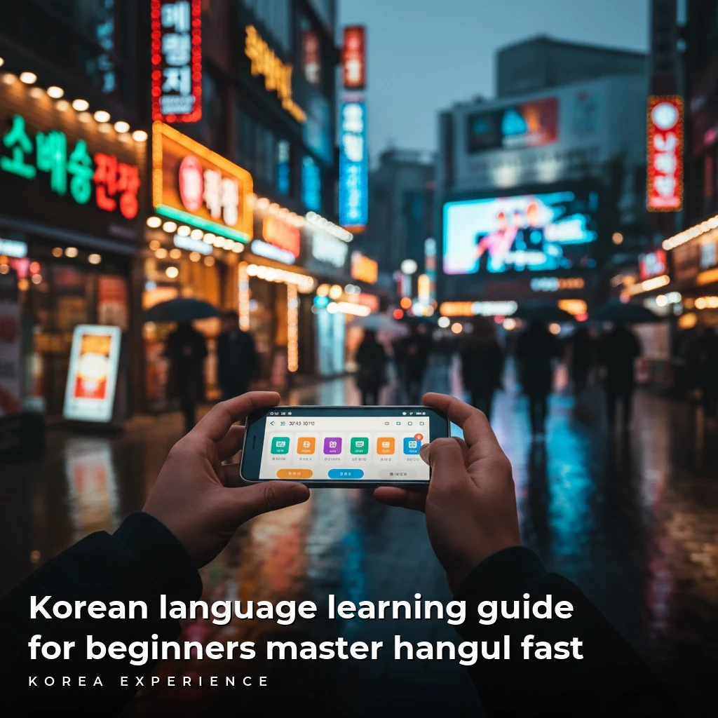 Korean language learning guide for beginners master hangul fast
