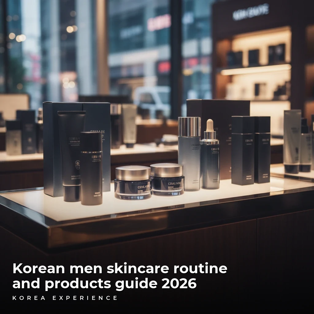 Korean men skincare routine and products guide 2026