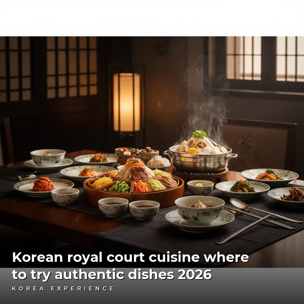 Korean royal court cuisine where to try authentic dishes 2026