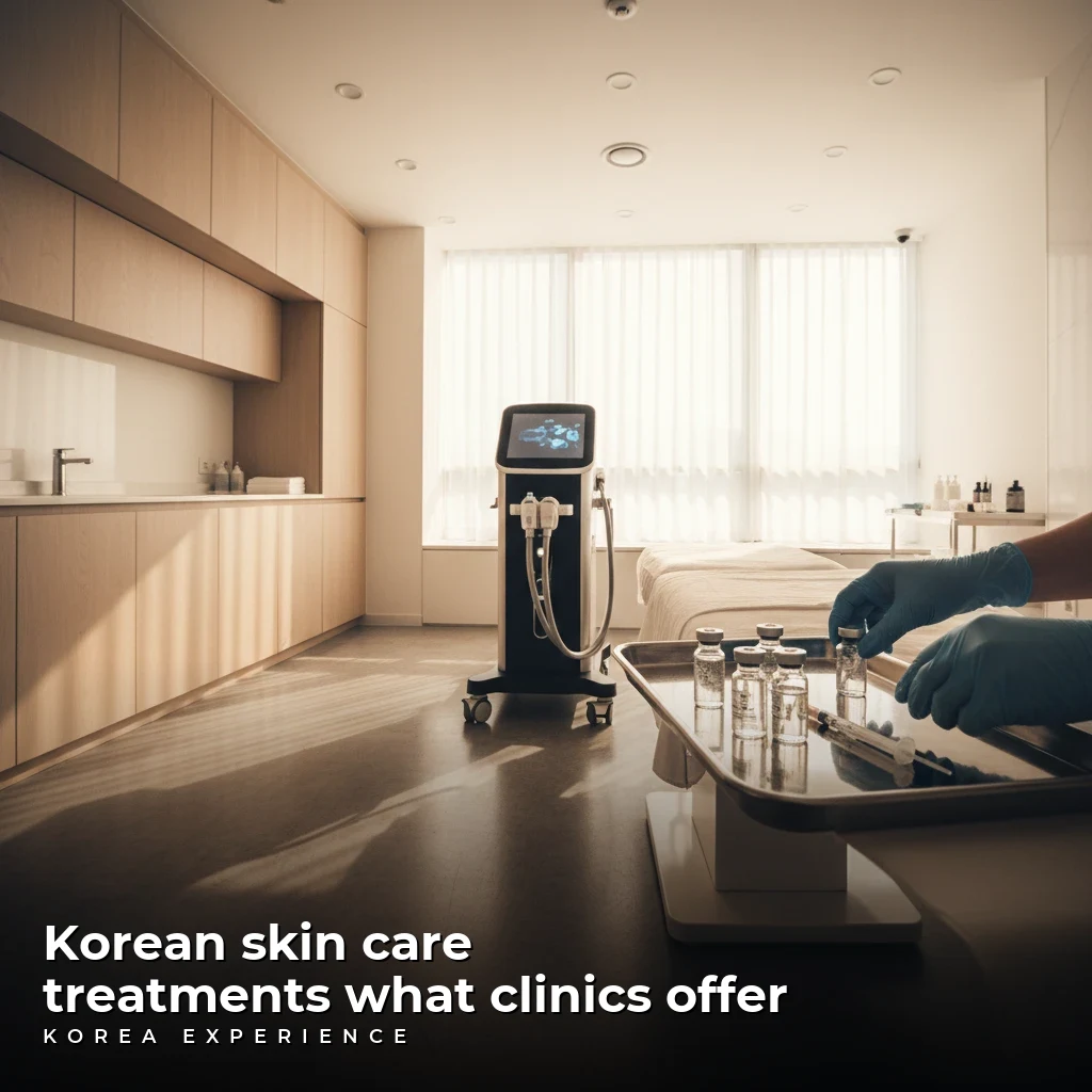 Korean skin care treatments what clinics offer