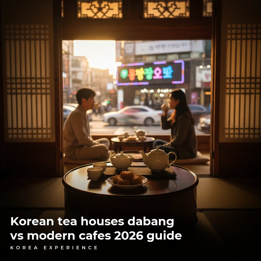 Korean tea houses dabang vs modern cafes 2026 guide