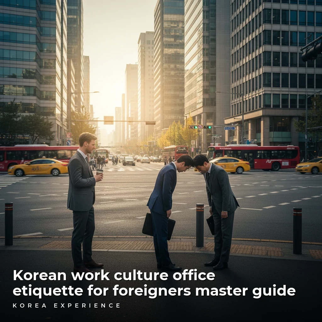 Korean work culture office etiquette for foreigners master guide