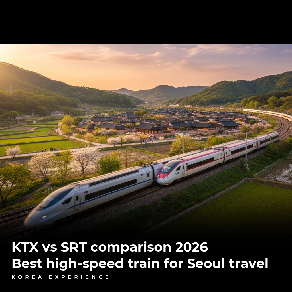 KTX vs SRT comparison 2026: Best high-speed train for Seoul travel