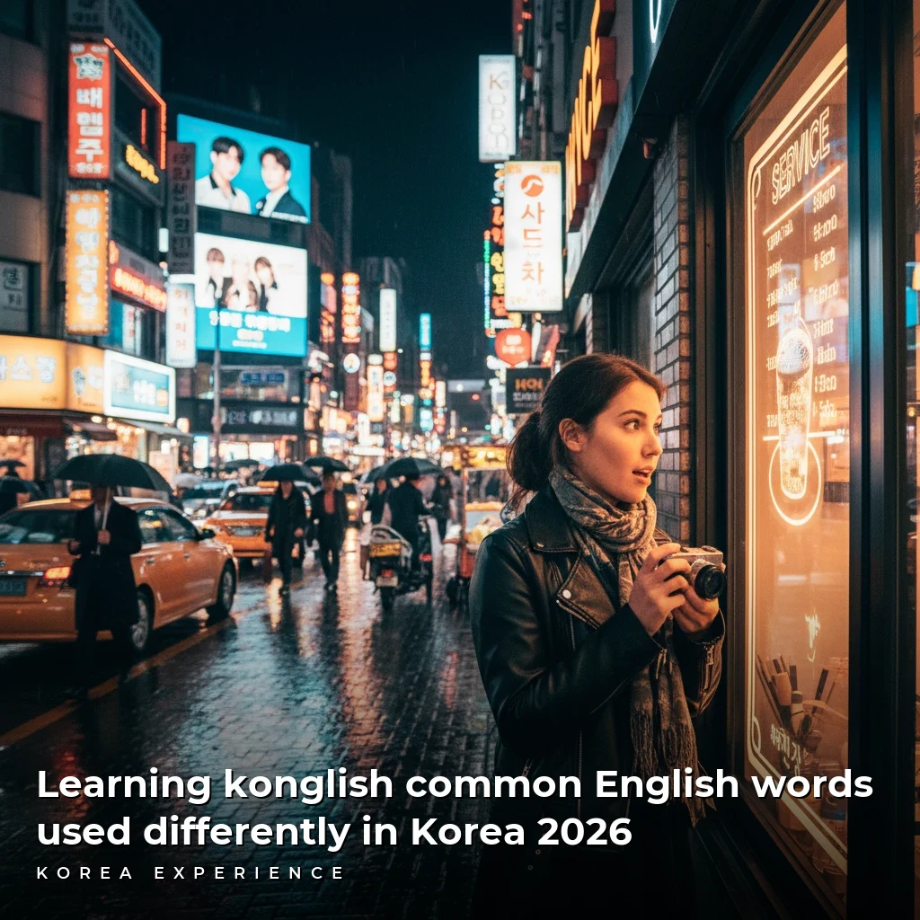 Learning konglish common English words used differently in Korea 2026