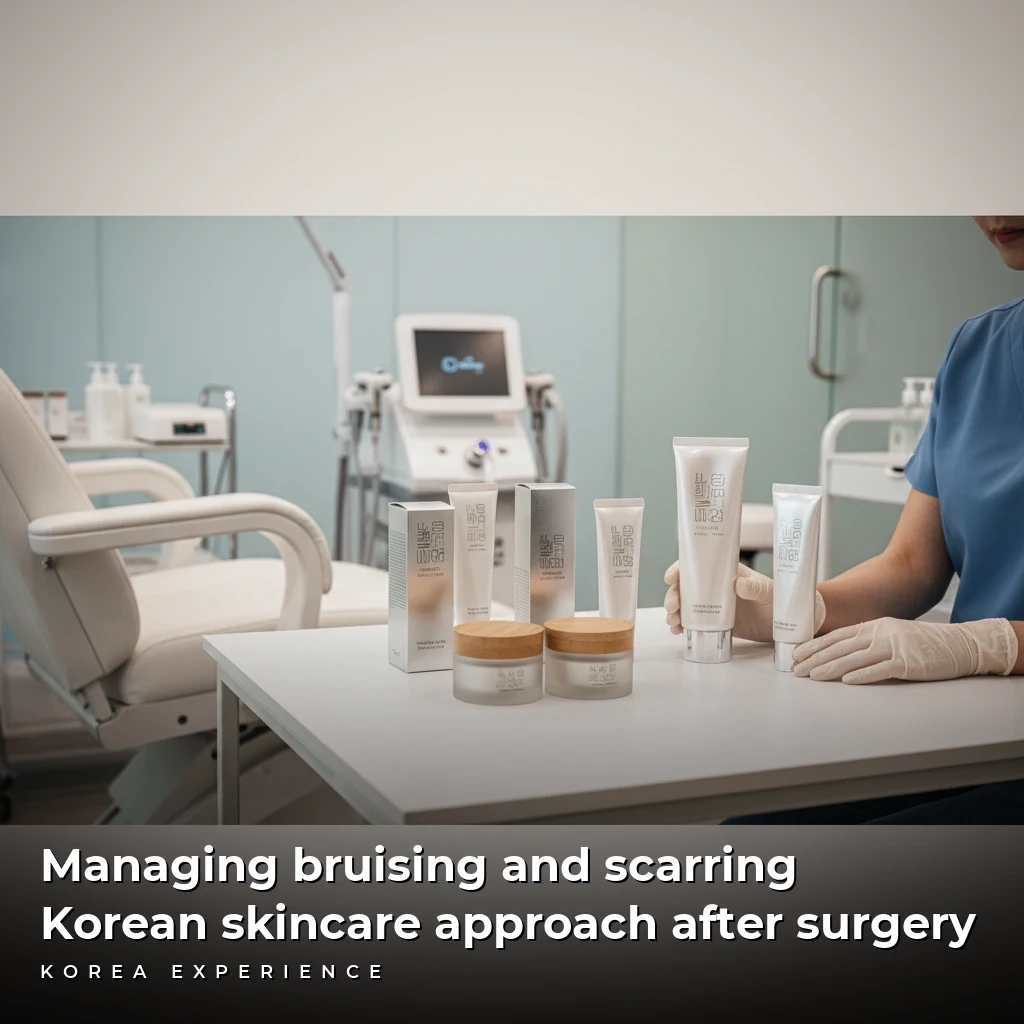 Managing bruising and scarring Korean skincare approach after surgery