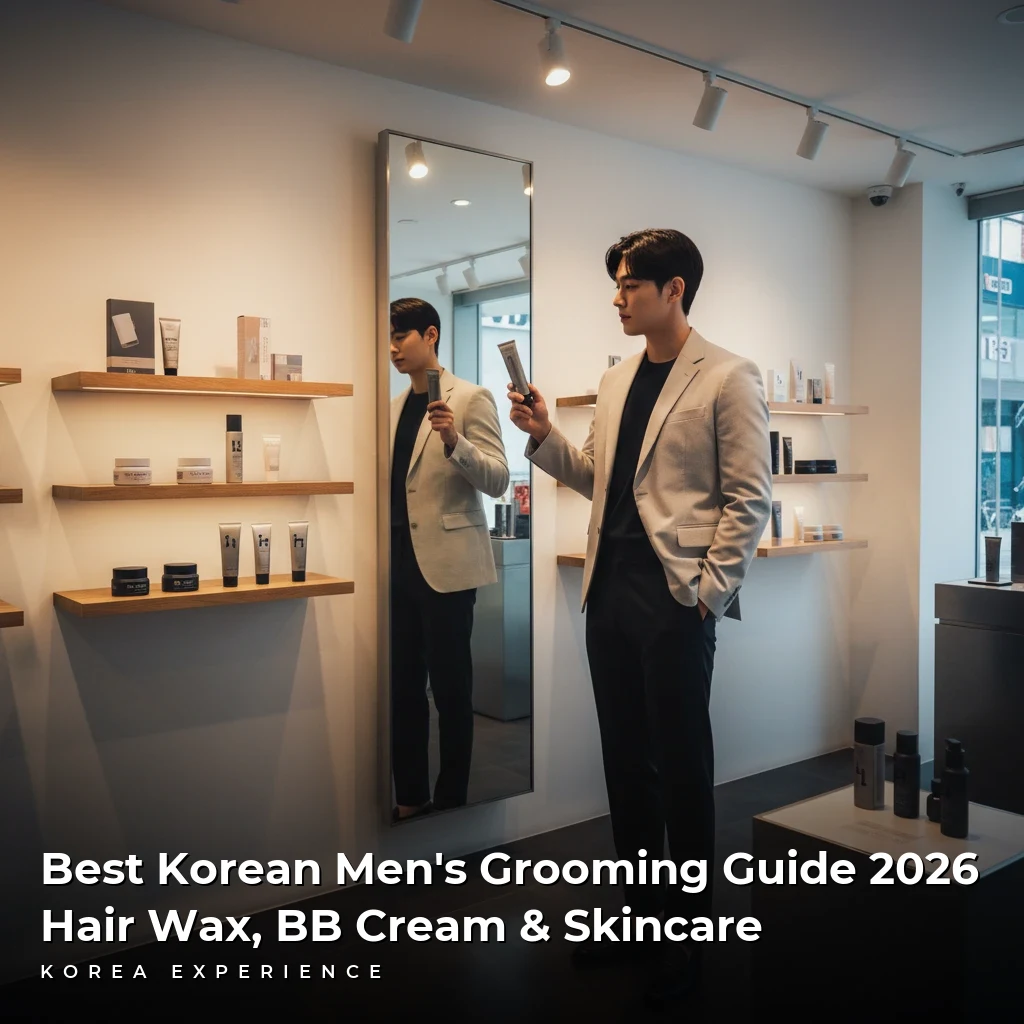 Best Korean Men's Grooming Guide 2026: Hair Wax, BB Cream & Skincare