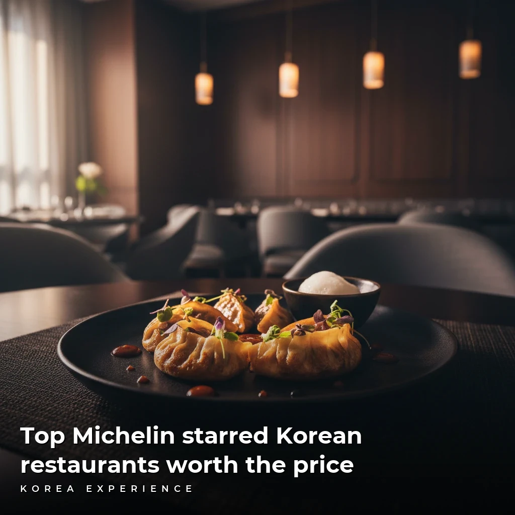 Top Michelin starred Korean restaurants worth the price