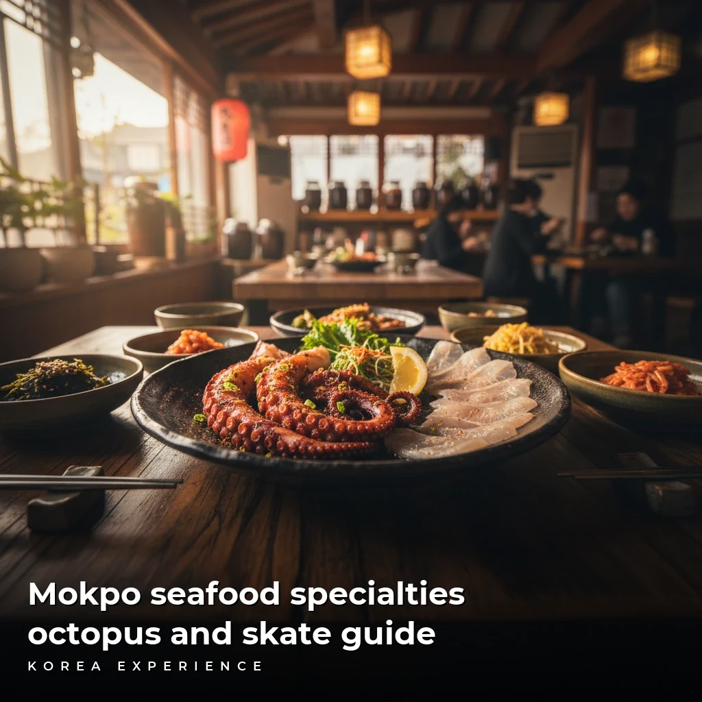 Mokpo seafood specialties octopus and skate guide
