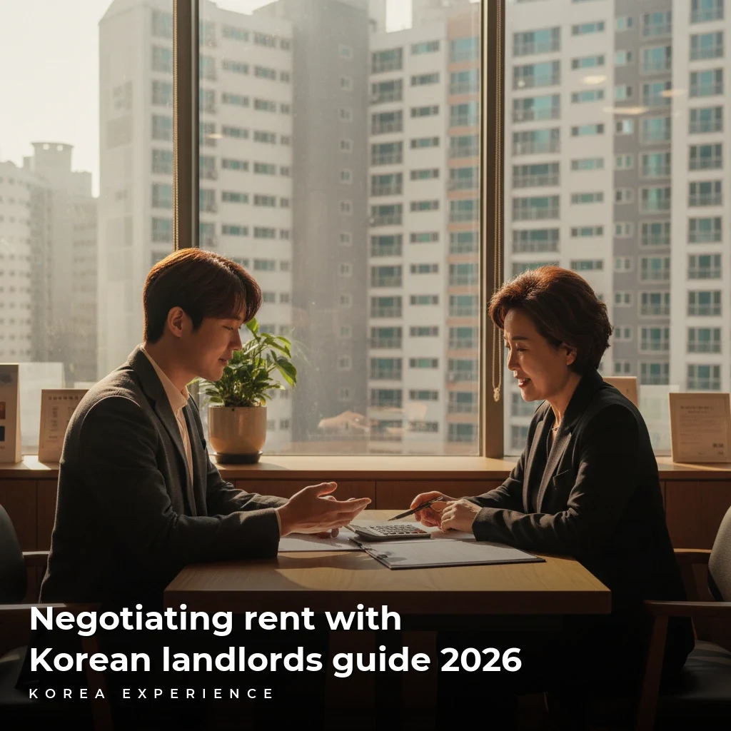Negotiating rent with Korean landlords guide 2026