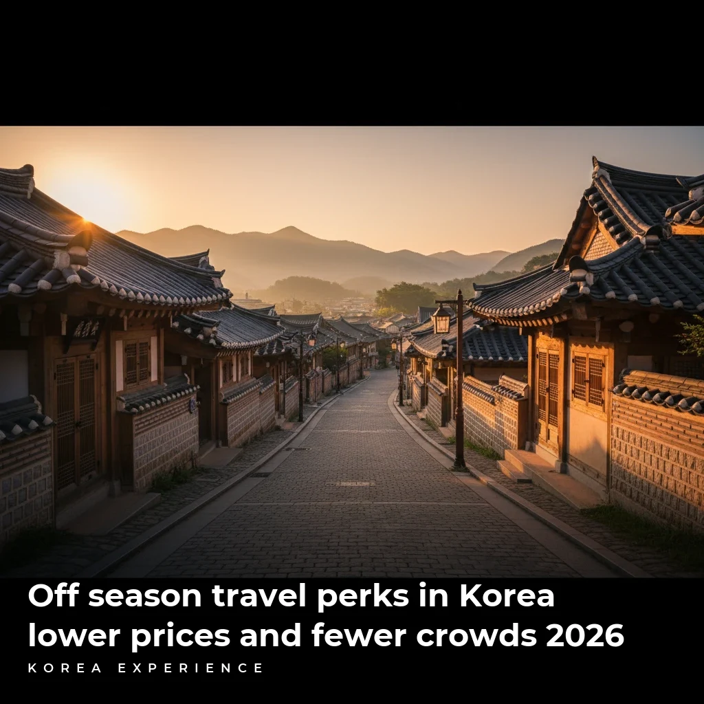 Off season travel perks in Korea lower prices and fewer crowds 2026