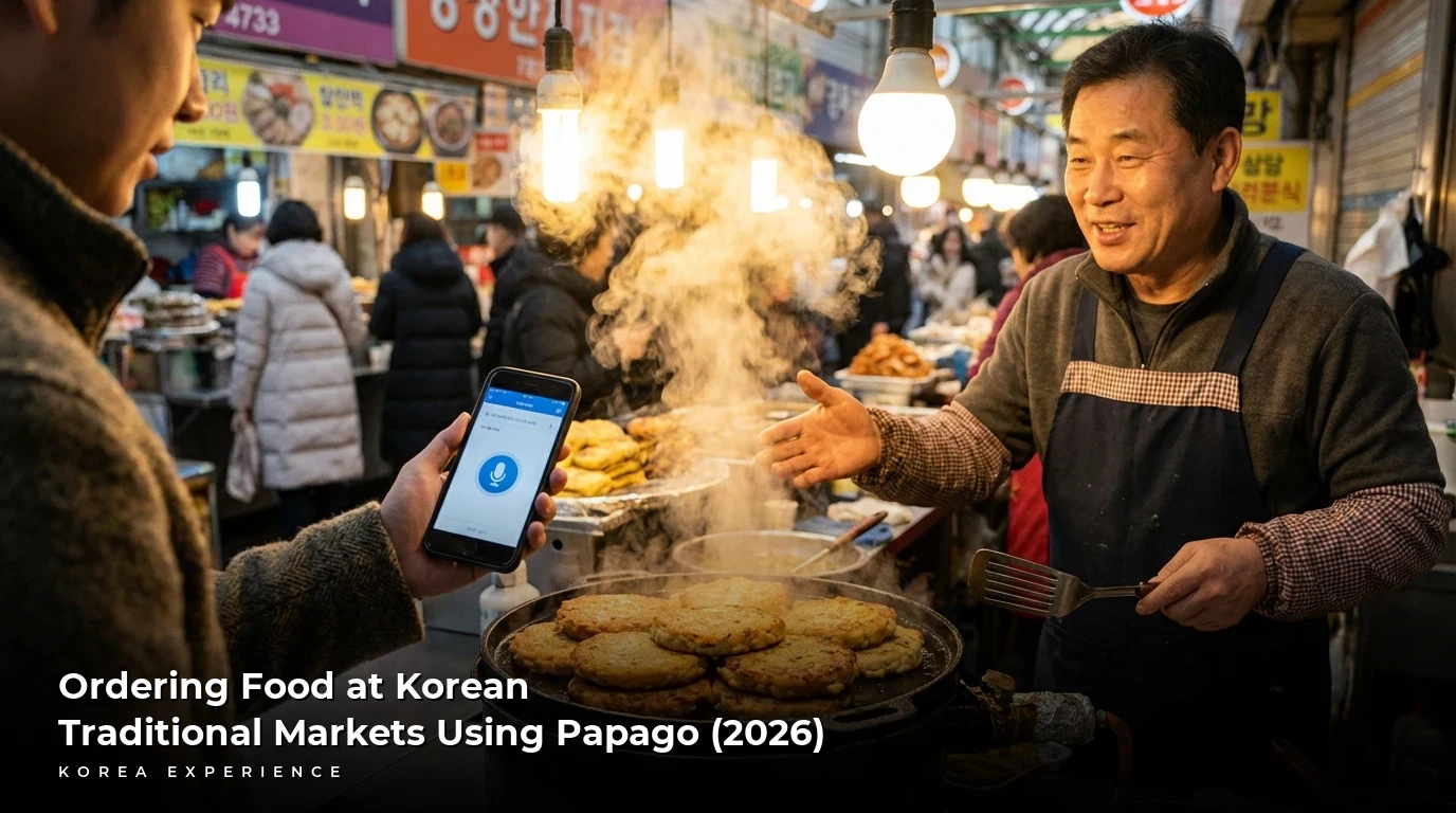Ordering Food at Korean Traditional Markets Using Papago (2026)