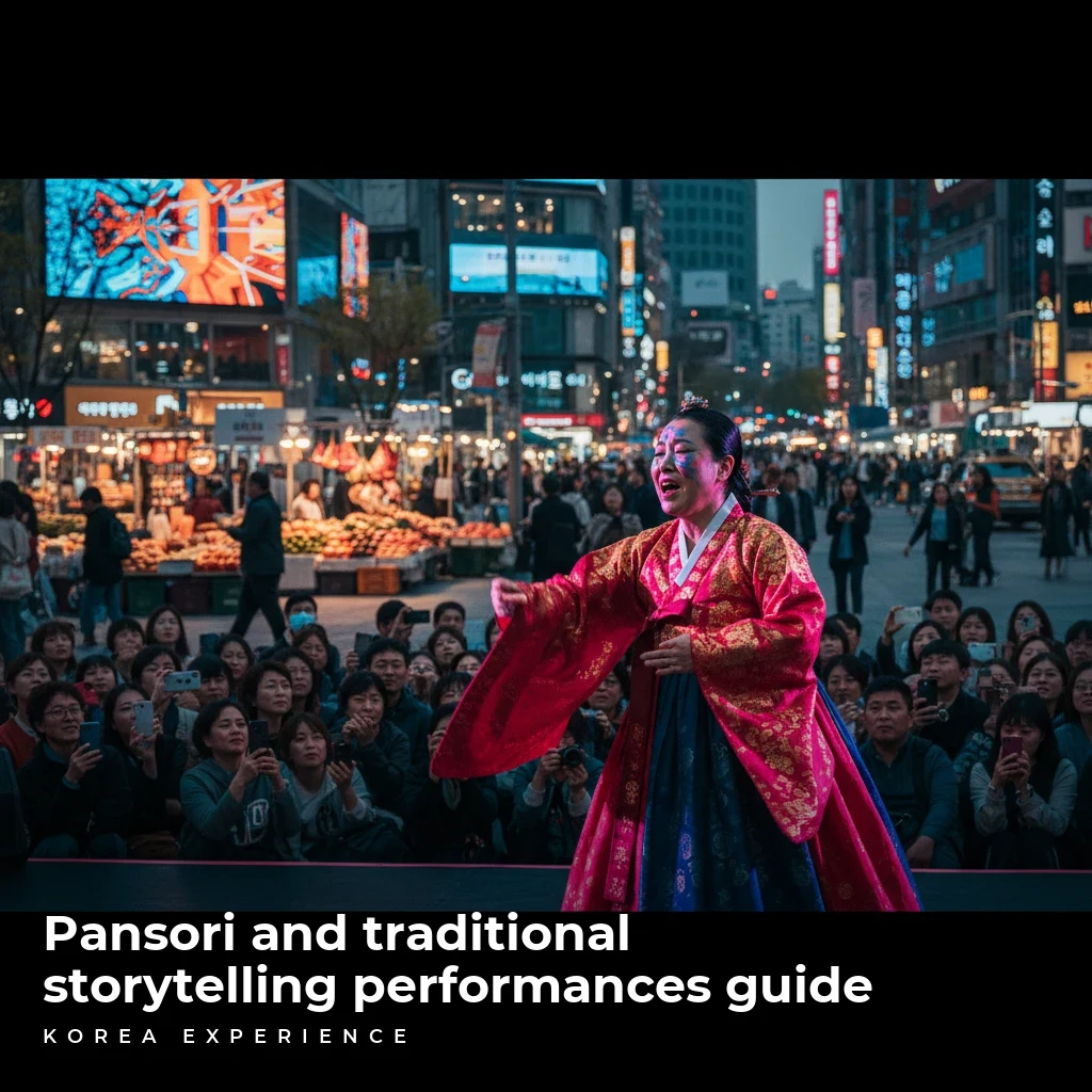 Pansori and traditional storytelling performances guide