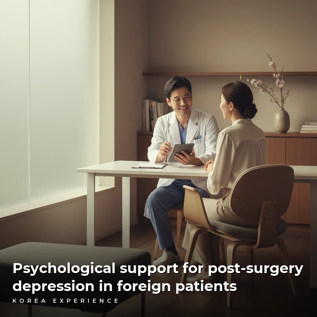 Psychological support for post-surgery depression in foreign patients