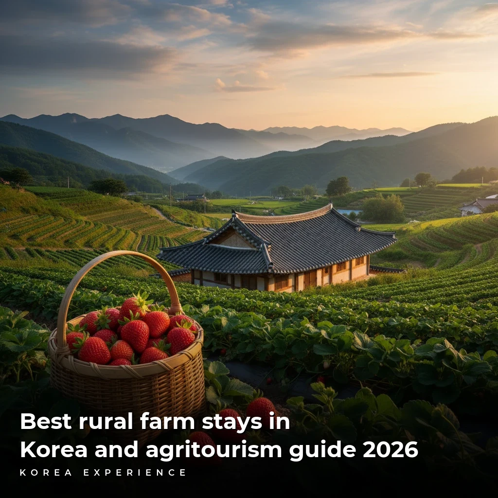 Best rural farm stays in Korea and agritourism guide 2026