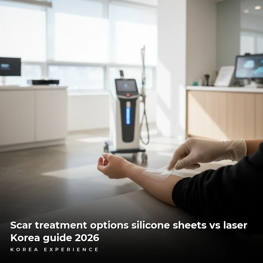Scar treatment options silicone sheets vs laser: Korea guide 2026