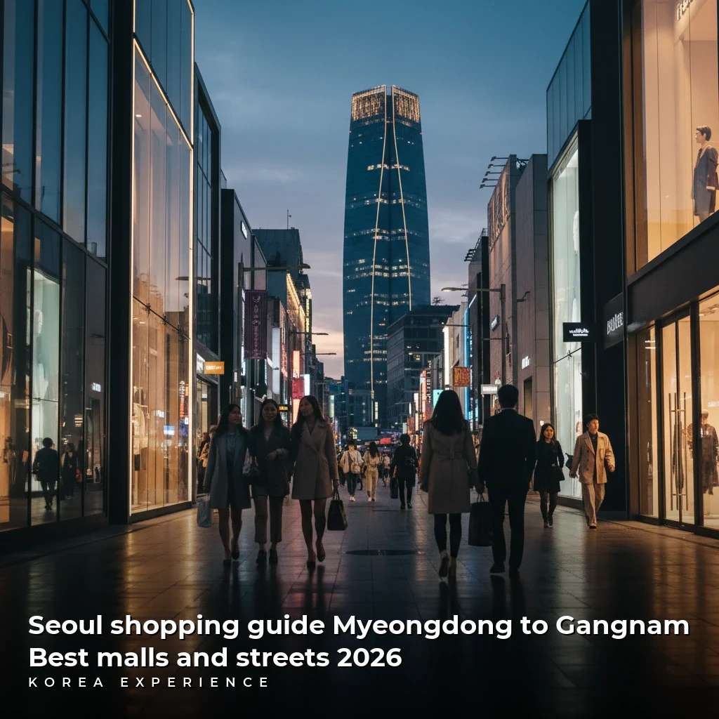 Seoul shopping guide Myeongdong to Gangnam: Best malls and streets 2026