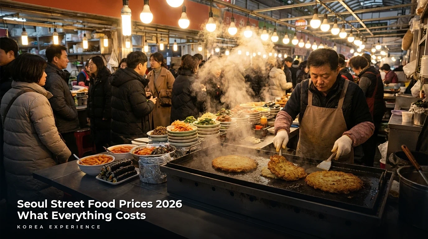 Seoul Street Food Prices 2026: What Everything Costs