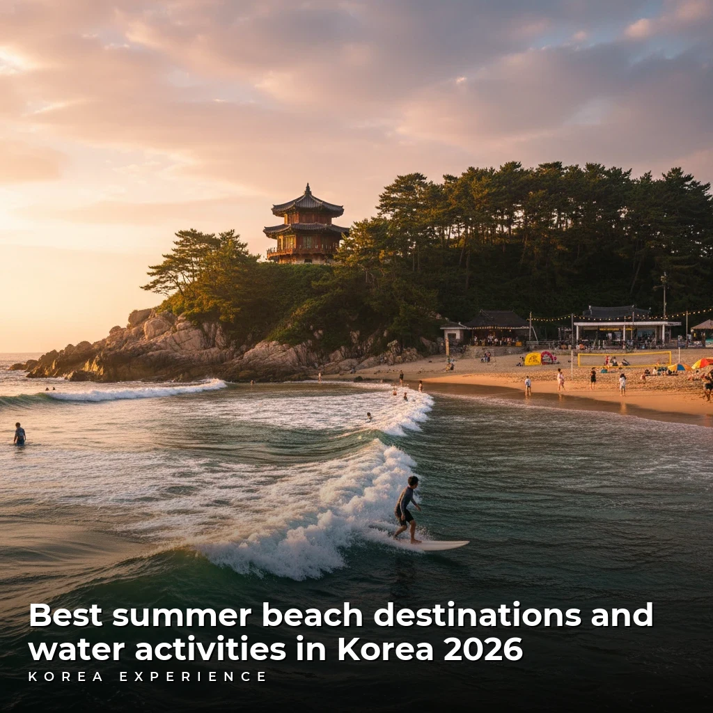 Best summer beach destinations and water activities in Korea 2026