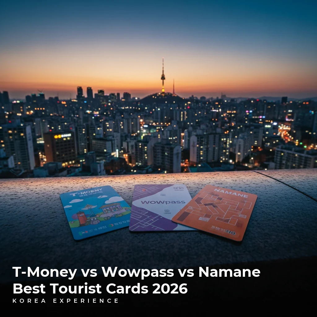 T-Money vs Wowpass vs Namane: Best Tourist Cards 2026