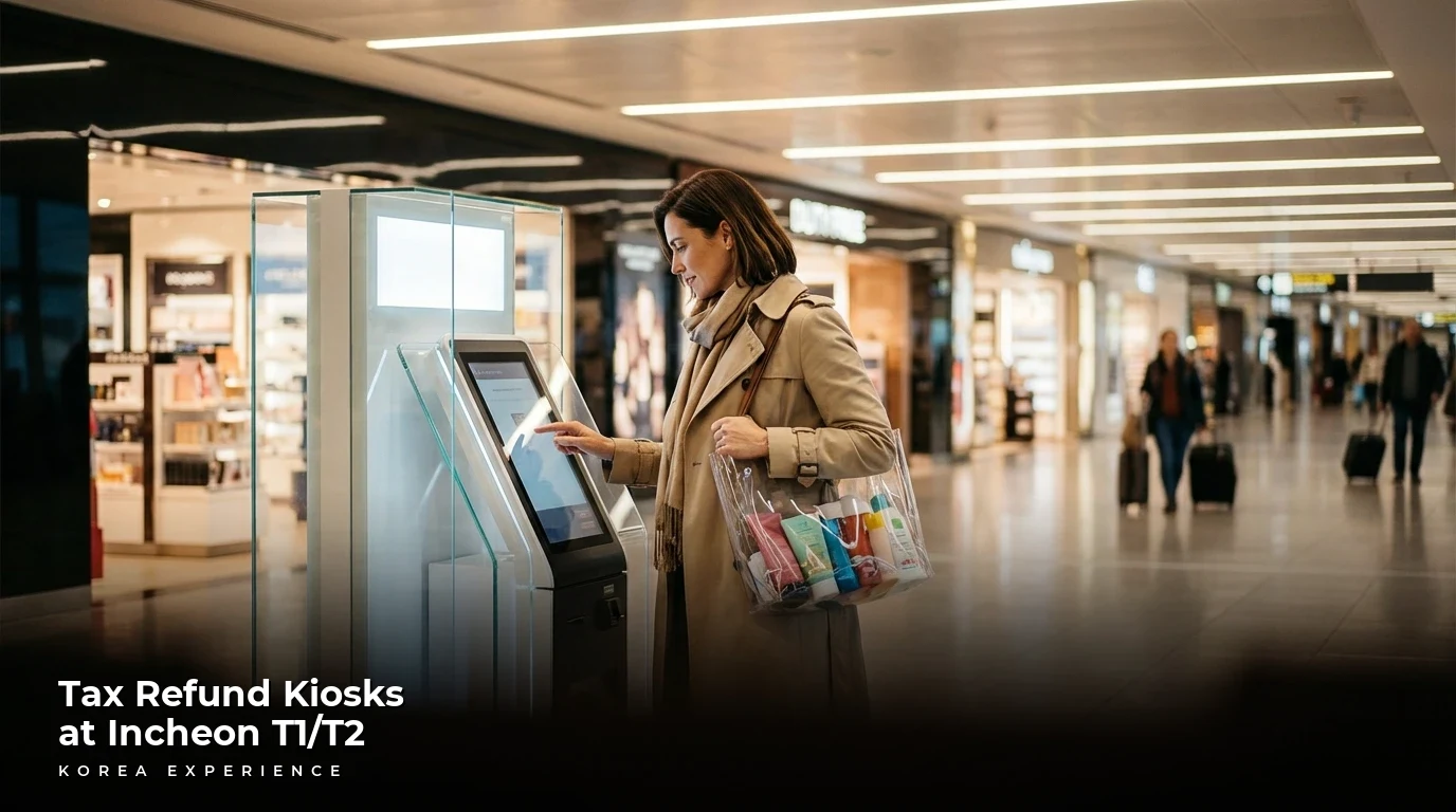 Incheon Airport Tax Refund Kiosks 2026: The Ultimate T1 & T2 Guide