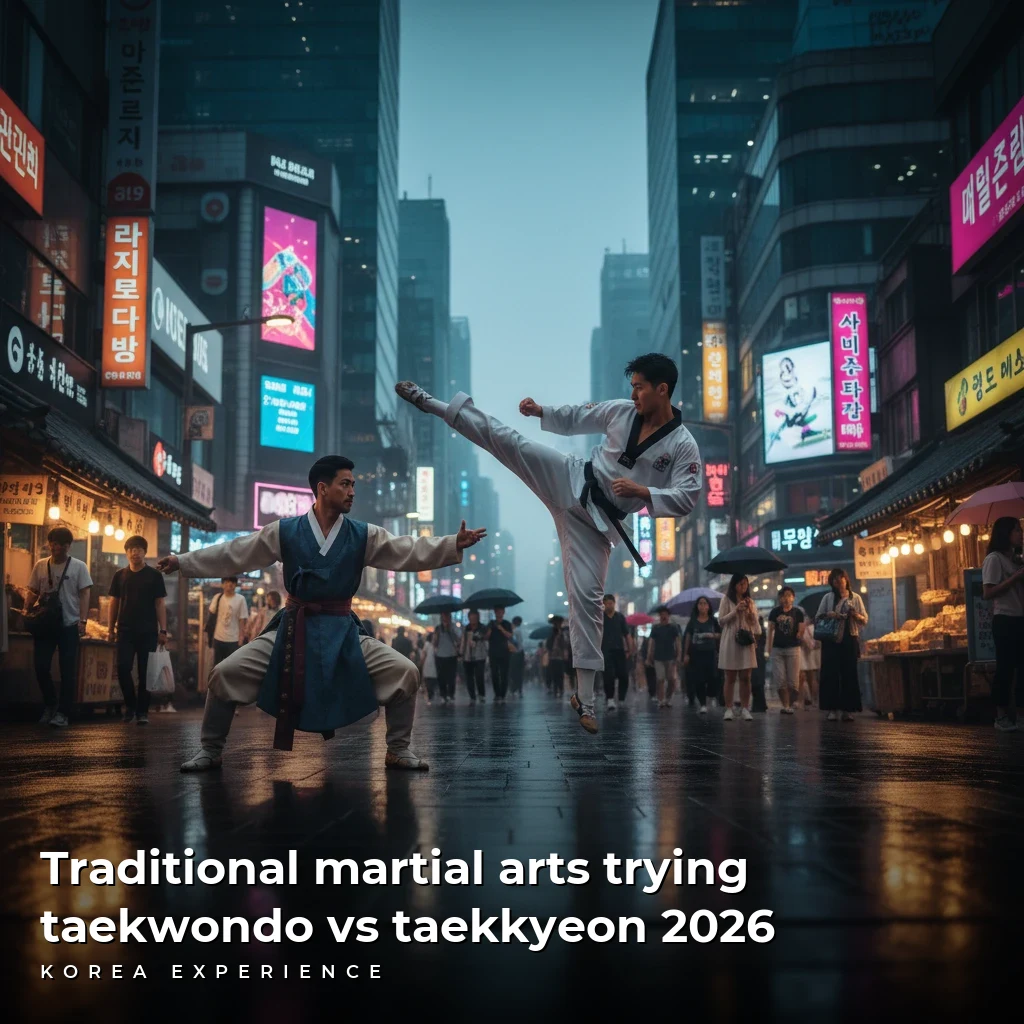 Traditional martial arts trying taekwondo vs taekkyeon 2026