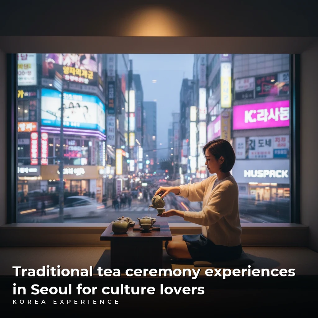 Traditional tea ceremony experiences in Seoul for culture lovers